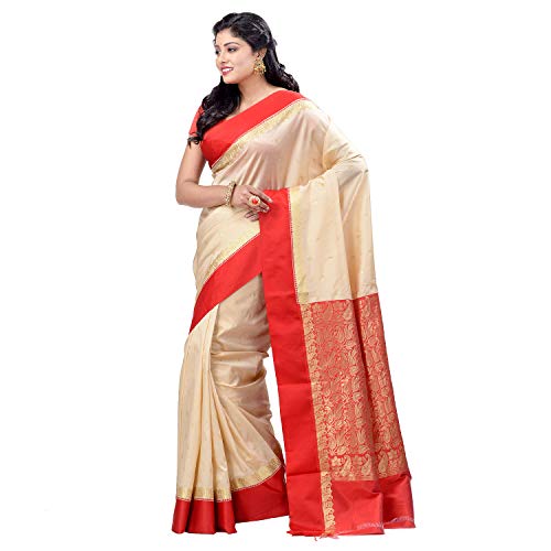 Image of dB DESH BIDESH Women`s Garad Handloom Silk Saree Chiffon Banarasi Sarees Kanjivaram Georgette Silk Party, Wear Tissue Mysore Resham Silk Sarees Silk Saree with Blouse Piece for women