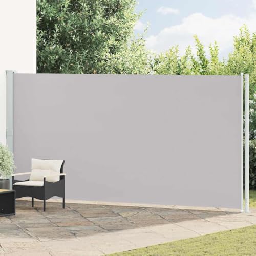 Genérico Toldo Lateral retráctil de jardín Gris 200x600 cm, Sombrillas Gris,317974