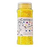 iConnectWith Glitter – Sunshine Yellow, Chubby Iridescent Glitter; Multi-use for Crafts, Decorations