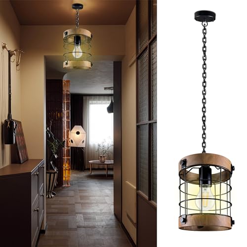 Tongtlan Xinyinghui Farmhouse Pendant Light Fixtures, Rustic Hanging Light For Kitchen thumb #5