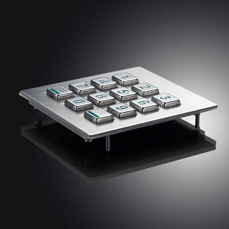 Teclado numérico industrial IP65 de acero inoxidable para control de accesos sin fallos. 6