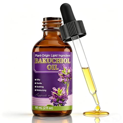 Bakuchiol Face Oil Plant-Based Retinol Alternative Facial Oil with Jojoba Oil & Vitamin E Lightweight Moisturizing Oil for Dry & Sensitive Skin Night Care 2 fl oz