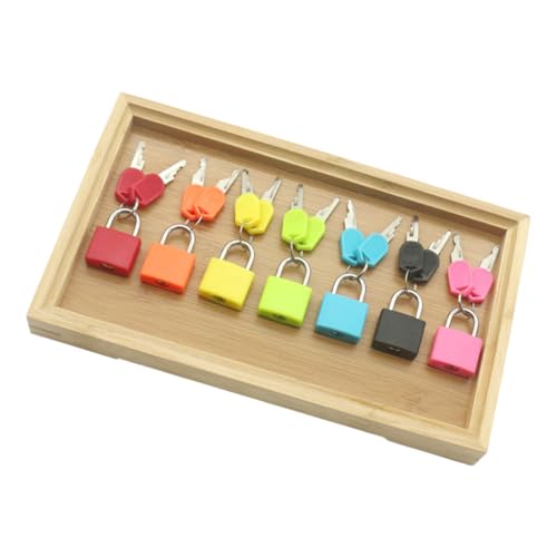 IWOWHERO 1 Juego De Enseñanza para La Combinación De Llaves De Bloqueo para La Combinación De Cerraduras De Juego para La Combinación De Cerraduras De Juego De Plástico