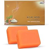 Kojic Acid and Vitamin C Skin lightening Soap for Face and Body wash, (Remarkably Big 3.5 Oz / Bars), Kojic Acid soap for dark spots Reduces Wrinkles and Signs of Aging, Whitening Soap Exfoliates dead cells.