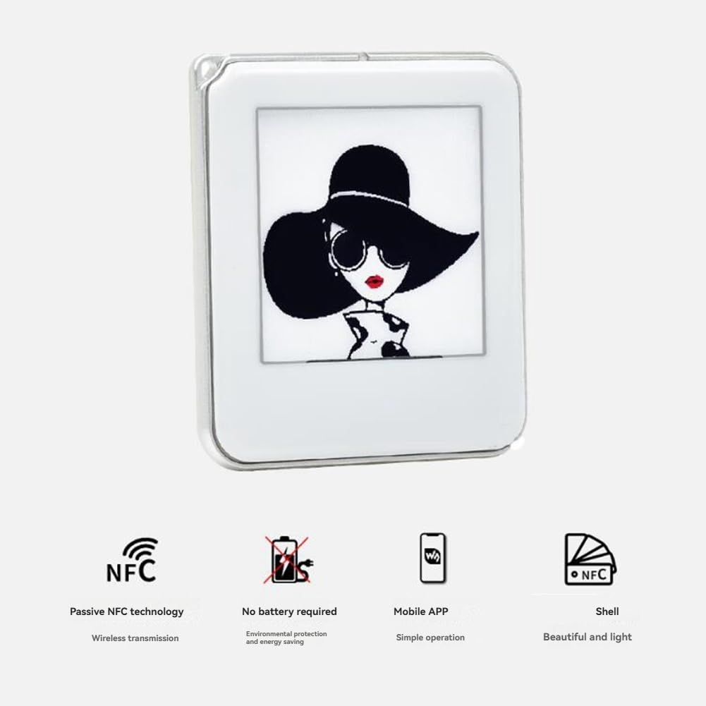 1,54 ekran epaperowy, zasilany NFC papier e-Ink-Tag bez baterii, NFC - cyfrowa ramka na zdjęcia, cyfrowa tabliczka z ceną