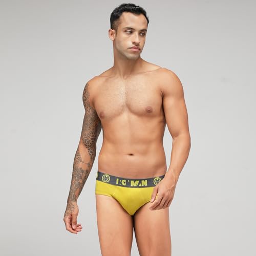 Image of Zoiro Men's Brief | Soft Band | Soft No-Marks Elastic | Breathable Innerwear | Pack of 1 | Color May Vary