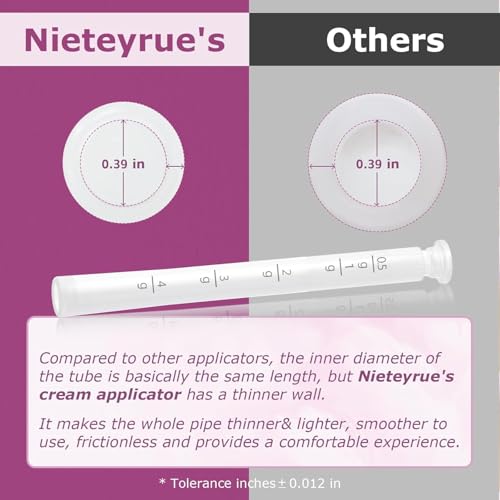 Image of Disposable Vaginal Applicators - Updated with Dosage Markings, Individually Wrapped for Hygiene, Fits Most Lubricants, Creams & Gels, Feminine Care Essentials (120 Pack)