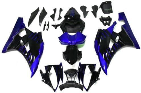 Blue Black Fairing Kit Fit for Yamaha 2006-2007 YZF R6 2006 2007 06 07 YZF-R6 Motorycle ABS Plastic Bodywork Injection Molding Body Frame Cowling