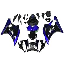 Blue Black Fairing Kit Fit for Yamaha 2006-2007 YZF R6 2006 2007 06 07 YZF-R6 Motorycle ABS Plastic Bodywork Injection Molding Body Frame Cowling