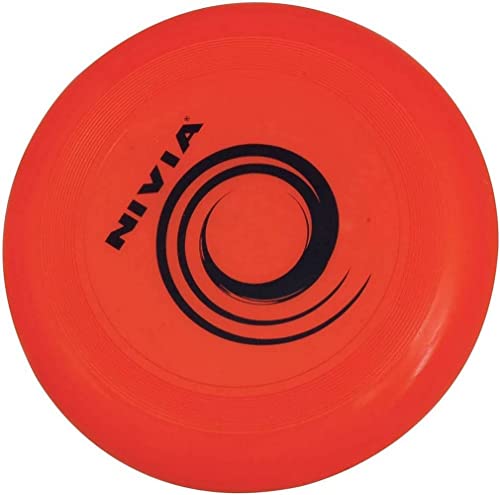 Nivia Frisbee for Outdoor Sports Games on The Beach, Lake, & Pool, Catching & Throwing Discs, Dog Training Disc, Flying Discs for Kids, Adults, and Dogs, Unbreakable Soft Flexible Plastic