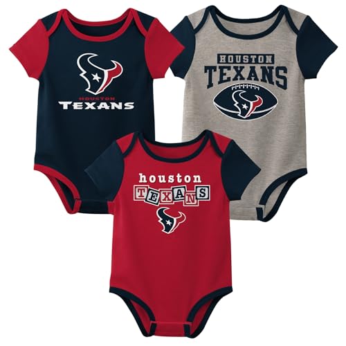 Image of Outerstuff NFL Teams Cute Newborn and Infant Sleeper Bodysuit 3-Pack (0m - 18m)