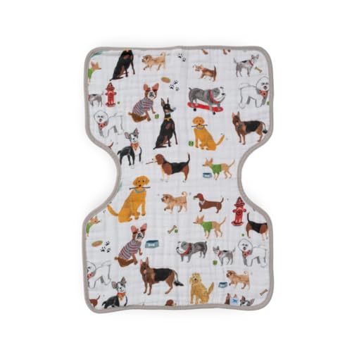 Image of Little Unicorn Ultra-Absorbent Premium Burp Cloth | Soft on Baby's Skin | Larger Size | Ergonomic Design (Woof)