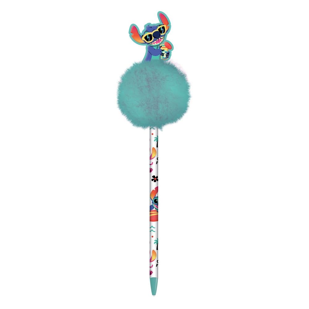 Pyramid International, Lilo and Stitch (Acid Pops) Pom Pom Pen – Fun and Quirky Pen for Disney Fans of All Ages, One Size