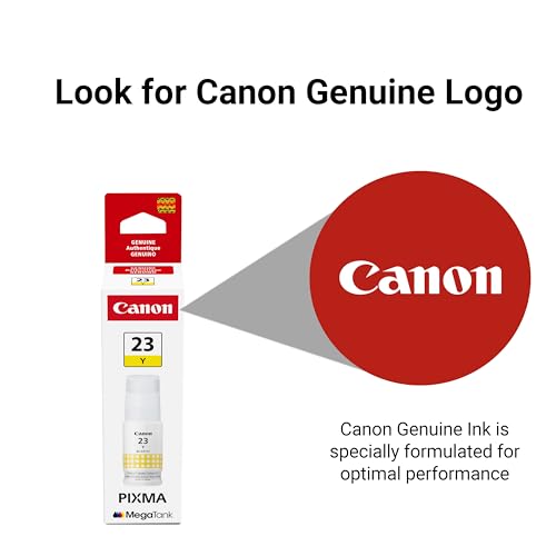Image of Canon GI-23 Genuine Yellow Ink Bottle, Compatible with Megatank G620 Printers