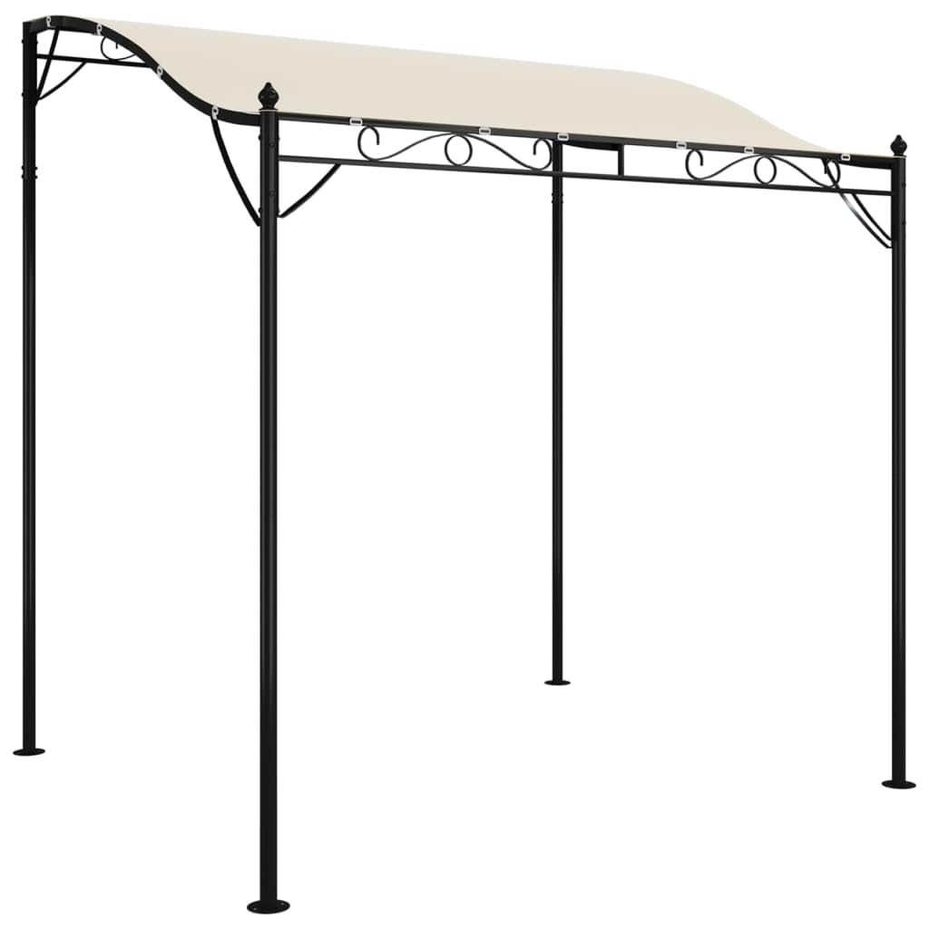 vidaXL Tettoia Crema 2x2,3 m 180 g/m² Tessuto e Acciaio