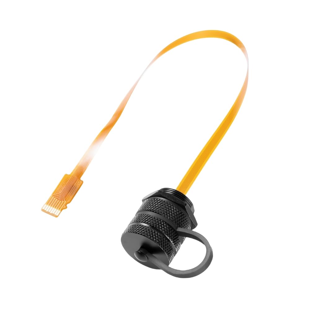 Adaptateur de câble d'extension Micro SD (TF) vers carte TF étanche - Adaptateur de carte mémoire flash pour SanDisk/Arduino/GPS/DVR/Dash Cam/tablette (alliage d'aluminium, 0,3 m)