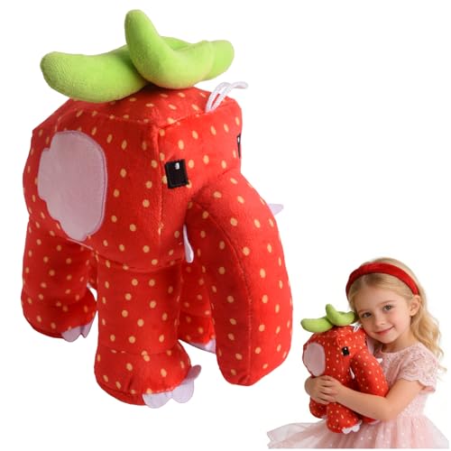 Hlayshing Steal A Brainrot Plush Strawberry Elephant Brainrot Toys Funny Stuffed Animal Gifts For Fans Perfect Soft Plushies Toy For Decoration And Collection for Kids & Adults Birthday Present