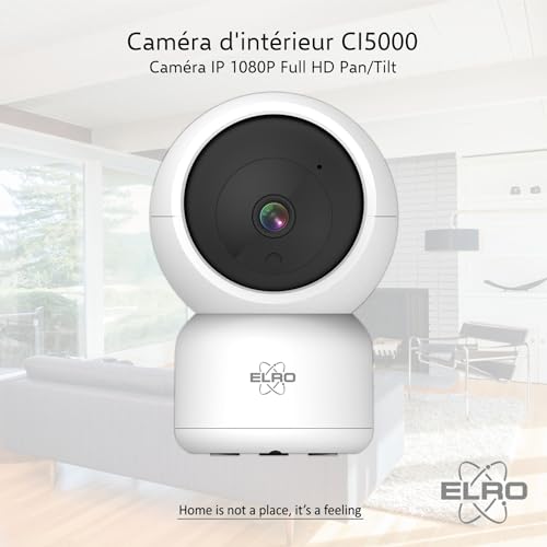 ELRO CI5000 Indoor WiFi IP Security Camera with Motion Sensor and Night Vision Full HD 1080P Security Camera with Siren – Image 3