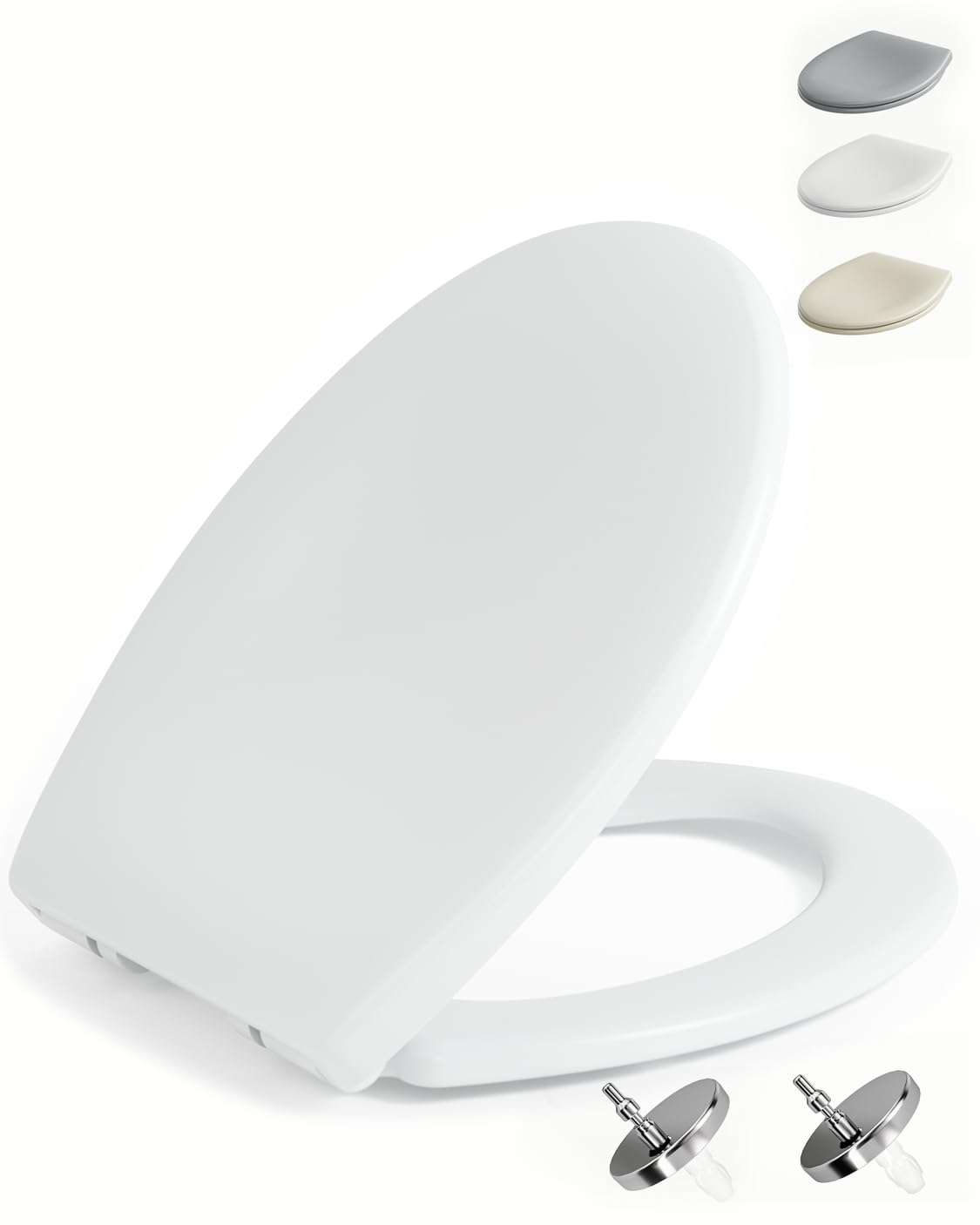 Gris Abattant WC Avec Frein De Chute Vorno Neo, Abattant WC Clipsable