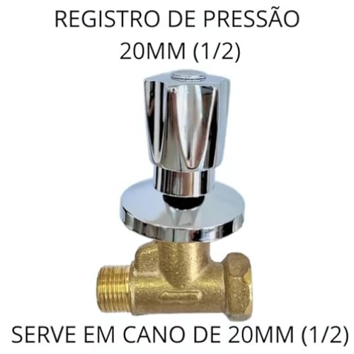 Registro Chuveiro Completo 1/2 Polegada 1416 C-50 Cromado (Cromado)