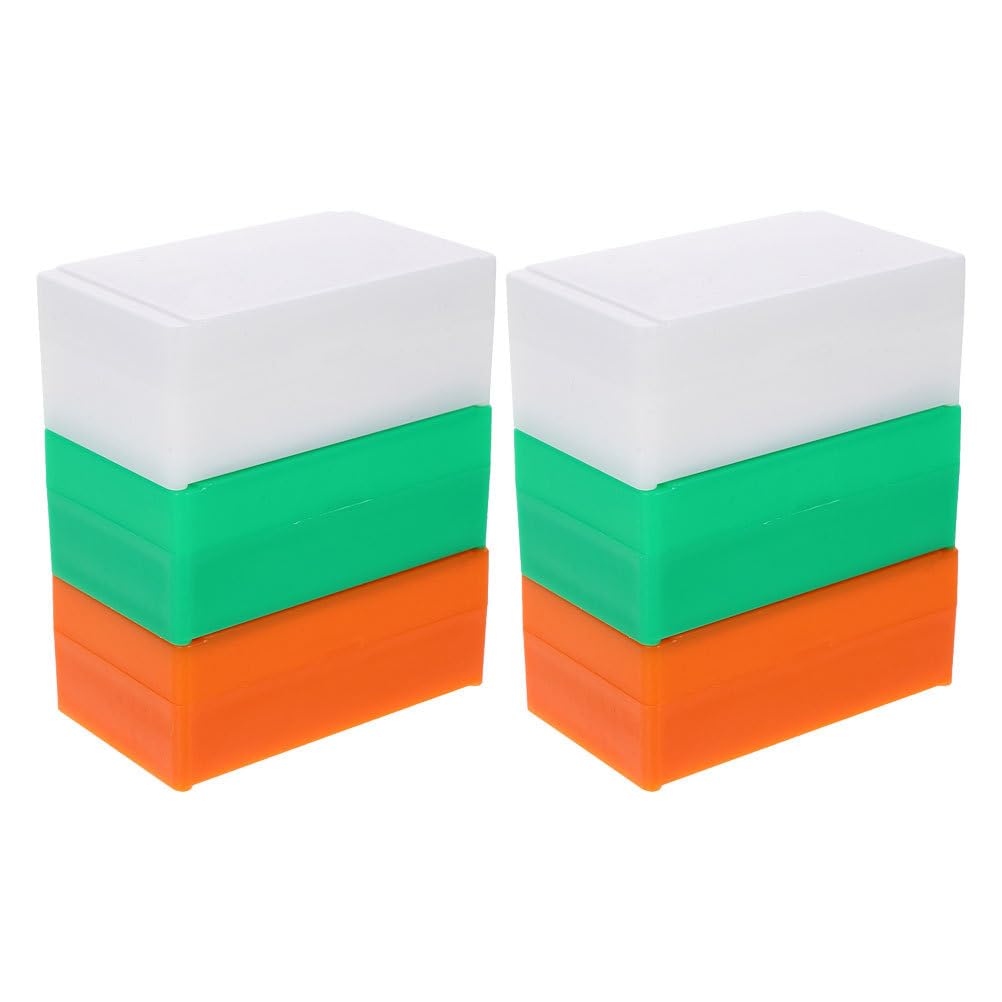 Luxshiny Caja De 6 Piezas Transparente Para Laboratorio Y Escuela Organizador Compacto Para Almacenamiento Y Protección De Diapositivas De Plástico