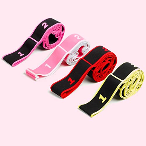 xingmo Stretch Strap Stretch Band With Multi Loops Yoga Exercise Trainer Bands latin Band (Red) - Image 4