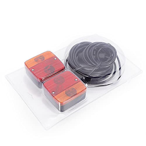 Kit de feux arrière pour remorque, 7,5 m, feux arrière, éclairage de remorque, câble de véhicule avec câble et catadioptre homologué pour la circulation routière Cover