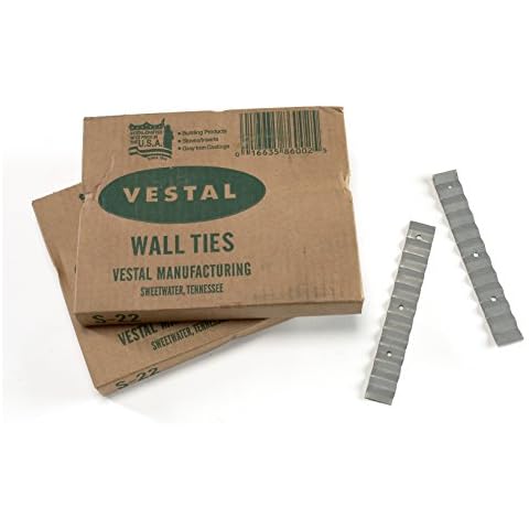 Mutual Industries 7100-100-22 Wall Ties, 22 Gauge 7/8" x 6 3/8" Cover