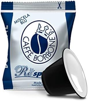 Caffe Borbone Respresso Espresso Capsules, 100 Capsules - Miscela Blu