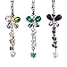 H&D Crystals Ornaments Chandelier Crystals Hanging Prisms Fengshui Suncatcher Rainbow Pendant Maker Car Charm (a set of 3)