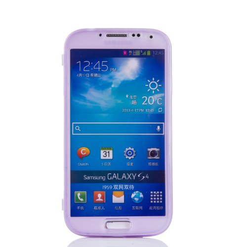 Gadgetsevil Jelly Mercury TPU Flip Case for Samsung Galaxy S4 SIV I9500 / I9505 / SGH-i337 (Translucent Purple)