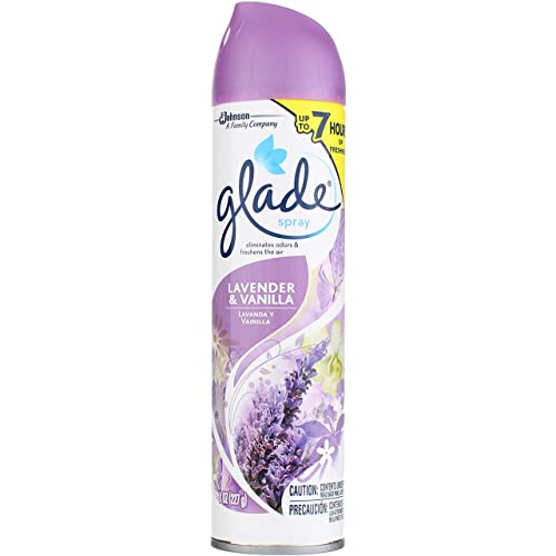 Glade Air Freshener Aerosol Spray Lavender - Vanilla 3-Pack, 8 Oz.