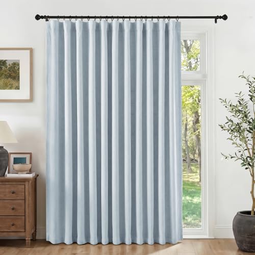 INOVADAY 100% Blackout Sliding Door Curtains, 1 Panel, W100xL84