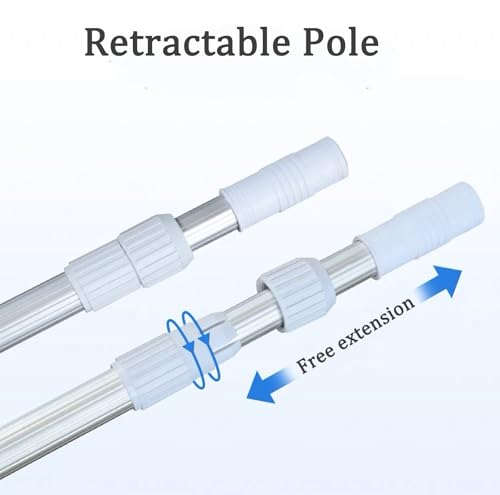 Pool Safety Hook with 12 Ft Rescue Pole, Pool Rescue Hook with Aluminum Telescopic Poles, Swimming Pool Safety Equipment (12 Ft Rescue Pole with Hook) by HTHFCVR - Image 2