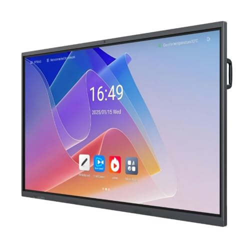 Image of 65-Inch Smart Board Interactive Whiteboard | 4K UHD Digital Touchscreen Display with All-in-One Computer for Classroom, Office, Conference Rooms