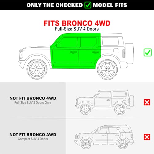 Estribos Laterales de Acero Inoxidable para Ford Bronco miniatura 6