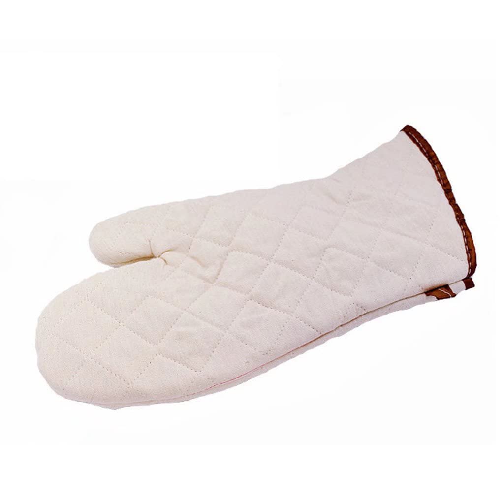 Rękawice kuchenne, rękawice odporne na wysokie temperatury, zagęszczone rękawice do kuchenek mikrofalowych do gotowania, pieczenia i grillowania (rozmiar: 34 * 16cm, 1 para)