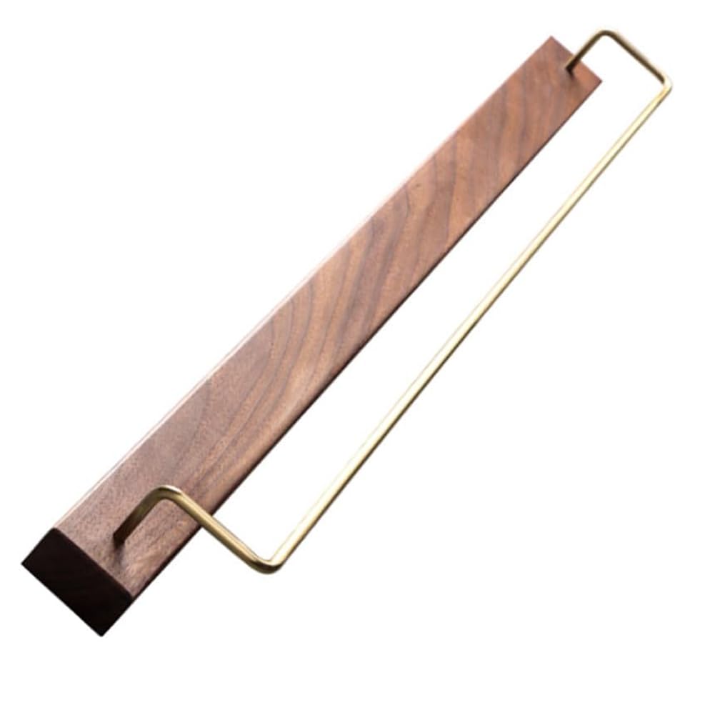 Aundhegrtt Wall Mounted Bathroom Towel Rack Large Solid Wood Towel Storage Bar Organizer Single Rod Holder Towel Rack Bathroom Storage