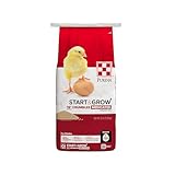 Purina Start & Grow | Nutritionally Complete Medicated Chick Feed Crumbles | 25 Pound (25 lb.) Bag