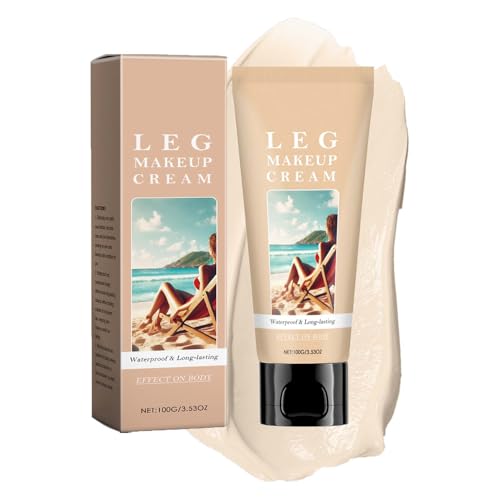 Clawrex Bein Make Up Wasserfest, Body Coverage Perfector ohne Übertragung, Tattoo Abdecken Wasserfest für Krampfadern, Skin Perfecting Körper Make Up Wasserfest, Gleicht den Haut Aus(Elfenbein,100G)