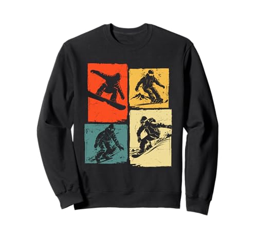 Gráficos de acrobacias de snowboard Sudadera