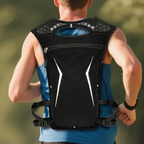 Mochila de agua para evitar el rebote al correr con soporte impermeable de botellas 2