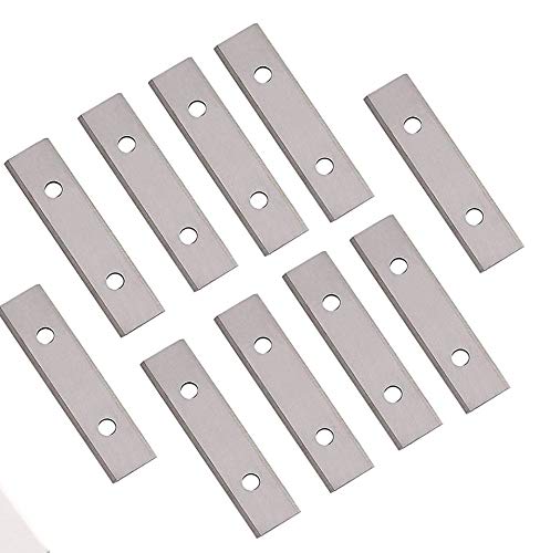 2.38 (60mm) Paint Scraper Carbide Blades Double-Edged Reversible Replacement Blade 2-3 8 (60X12X1.5mm) Fits Most equivalent General purpose Hand-Held Scrapers,10pcs