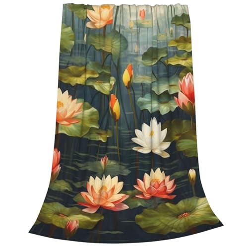 Jeté de lit à fleurs en flanelle microfibre ultra moelleuse - 3