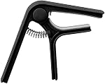 Generic Guitare Capo, Guitare électrique Capo Clamp/Holder ABS (Noir)