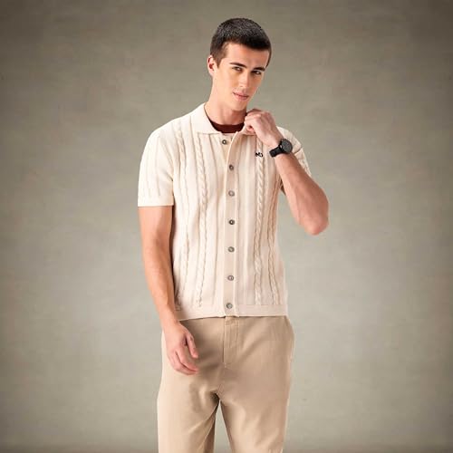 Members Only Men's JC Polo Cable Sweater2