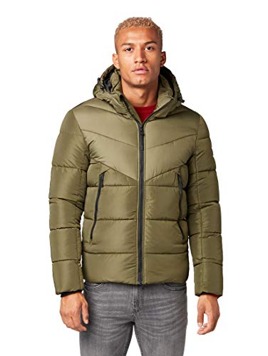 Veste matelassée Tom Tailor Denim homme avec sa capuche amovible noire