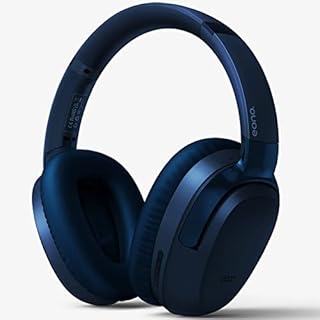 Amazon Brand - Eono Active Noise Cancelling Headphones - ANC Eonoheadphone 1 Wireless Over-Ear Bluetooth Headphones with Mic, Multiple Modes, 40H Playtime, Comfortable Protein Earcups(Blue)
