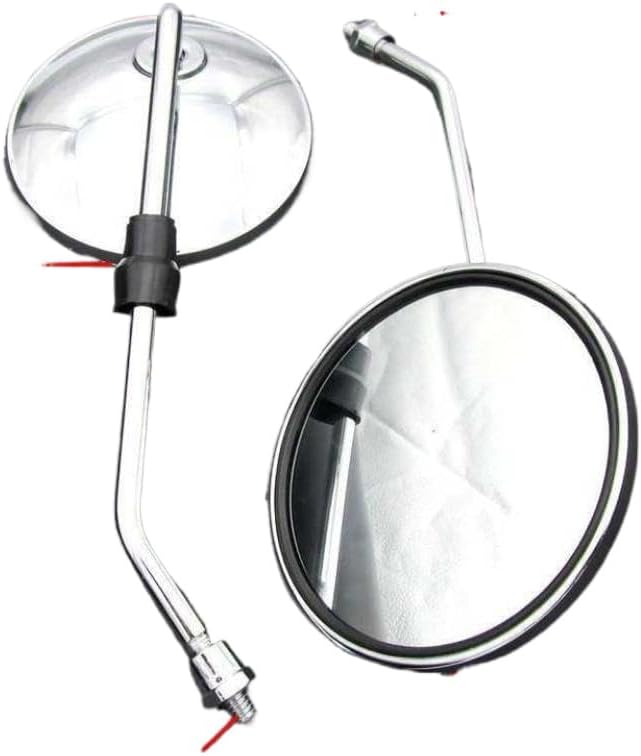 2pcs Motorcycle Back View Mirror Electric Rearview Mirrors