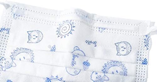 50 Pack Disposable Kids Face Mask. Breathable 3-Ply Anti-Dust/Saliva/Smog For Children Boys and Girls